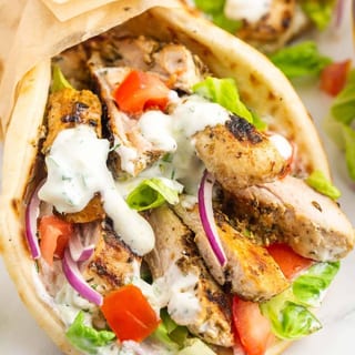CHICKEN SOUVLAKI WRAP